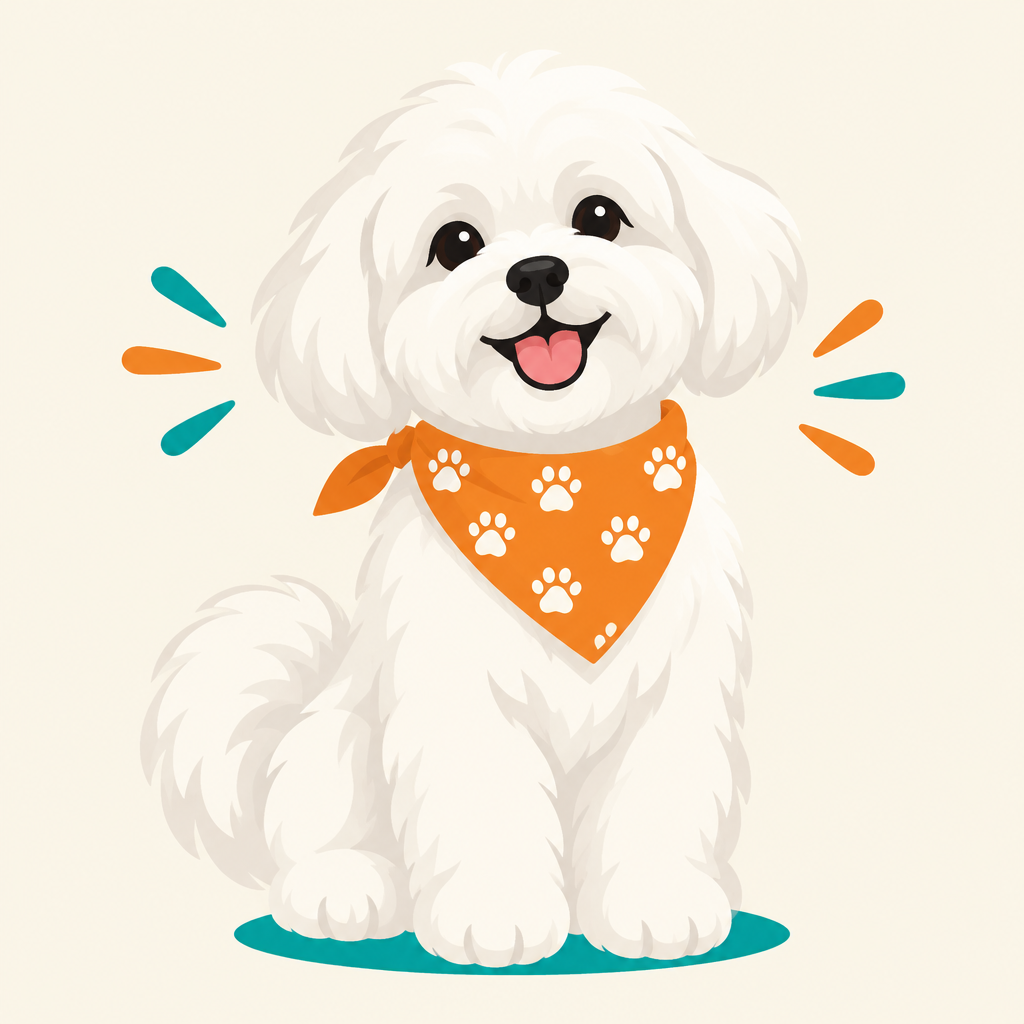 Illustration of a freshly groomed fluffy Shetland Sheepdog sitting proudly